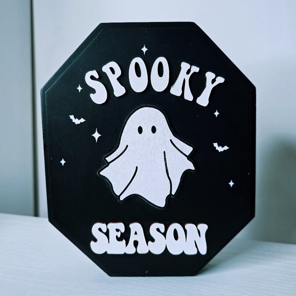 Spirit Halloween Spooky Season sign